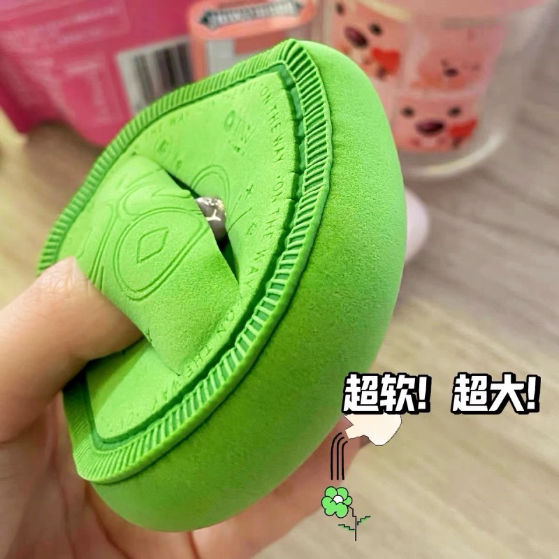 泡水变大~otw棉花糖厚粉扑粉底液专用气垫化妆干湿两用上妆不吃粉
