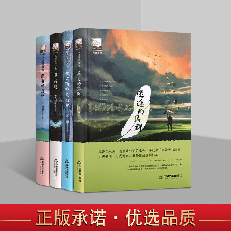 紫金文库全套4册逝者的恩泽迷途的鸟群吹口哨的发动机渔鼓殇鲁敏汪修荣赵网等著中国当代文学散文小说作品集紫金山文学中国书籍社