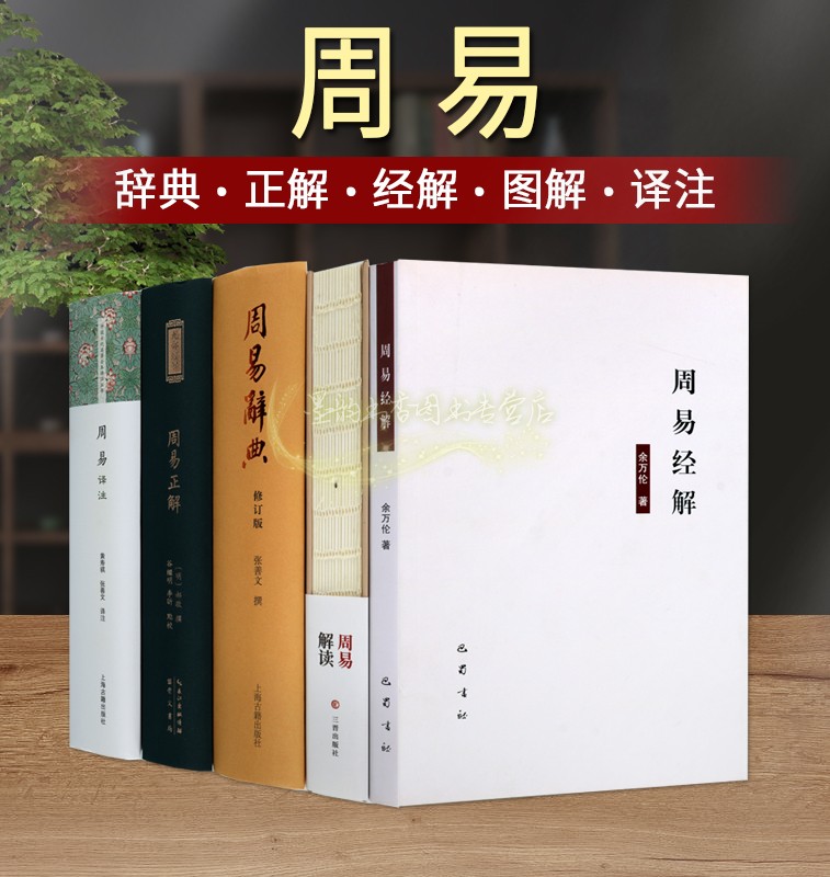 周易辞典周易译注解读套装5册周易经解正解原文注释三经九部解读中国古代哲学国学经典知识读物