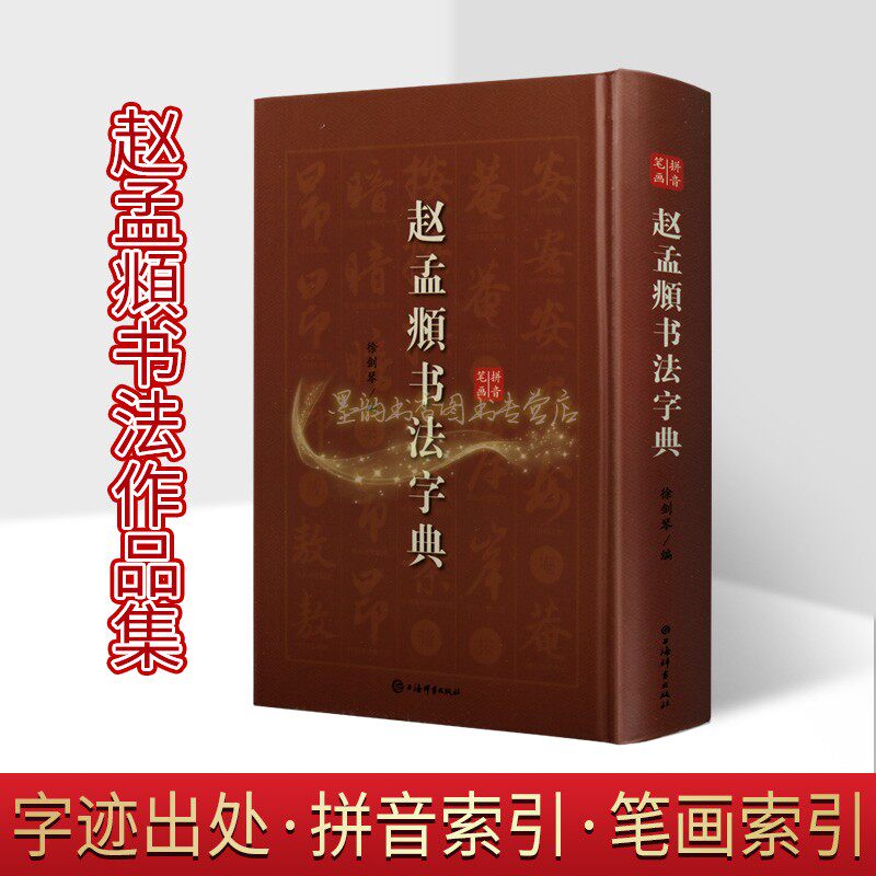 赵孟頫法字典 中国古代名家汉字法书字典 32开 行书楷书书法临摹创作