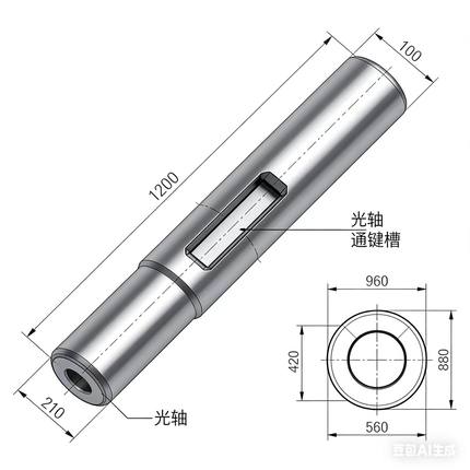 45镀铬轴带键槽轴杆加工轴键槽卡槽光轴直径10 12 15 16 20 25