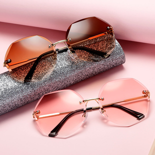 开车眼镜潮 太阳镜圆脸长脸韩版 2023新款 女士防紫外线墨镜网红同款