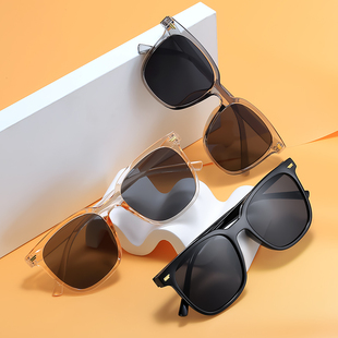 显瘦防晒防紫外线太阳镜 小红书跨境外贸墨镜遮阳女潮时尚 新款 韩版