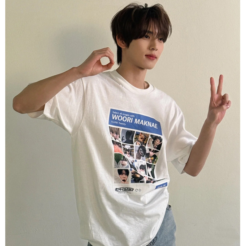 zb1韩维辰同款韩系白色短袖T恤痛衣爱豆同款落肩袖宽松上衣纯棉t,男装,T恤,淘宝优惠券,粉丝福利购,淘宝优惠卷