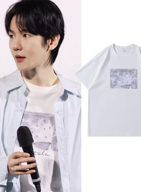 EXO边伯贤同款穿搭短袖T恤男女休闲风宽松纯棉百搭上衣2026夏新款