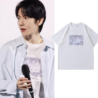 EXO边伯贤同款穿搭短袖T恤男女休闲风宽松纯棉百搭上衣2026夏新款