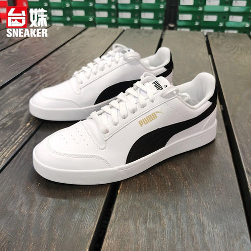 Puma板鞋男女情侣经典白黑低帮