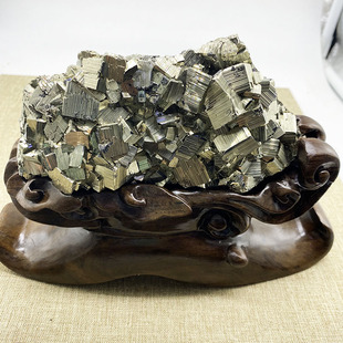 天然精品黄铁矿原石 秘鲁黄铁矿晶体矿物标本教学收藏科普