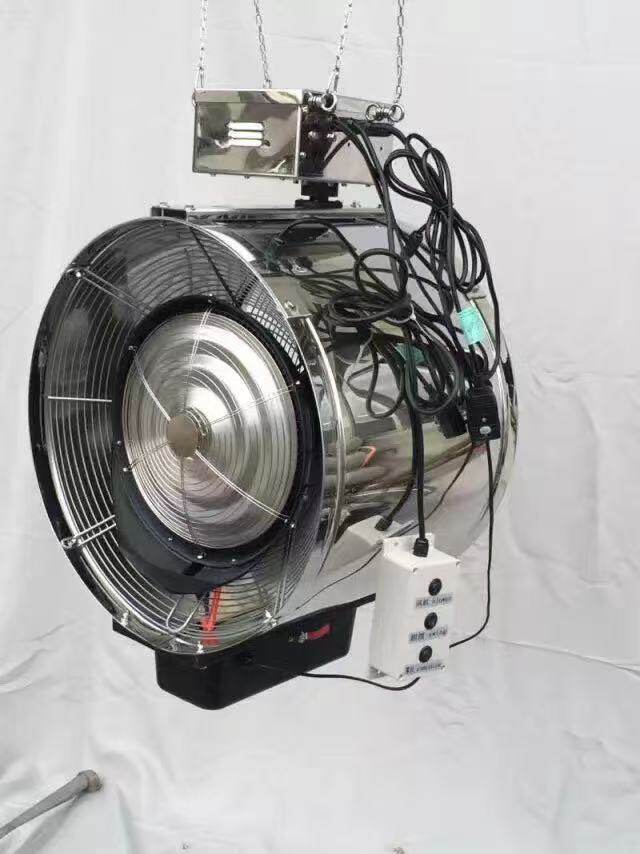 工业喷雾风机加水雾化降温加湿悬挂摇头壁挂大吊顶风扇GZ560W