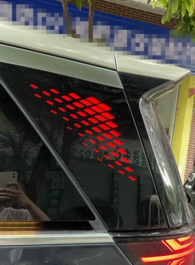 腾势d9满天星款D柱灯启动流水转向双闪同步黄色专车专用无损安装