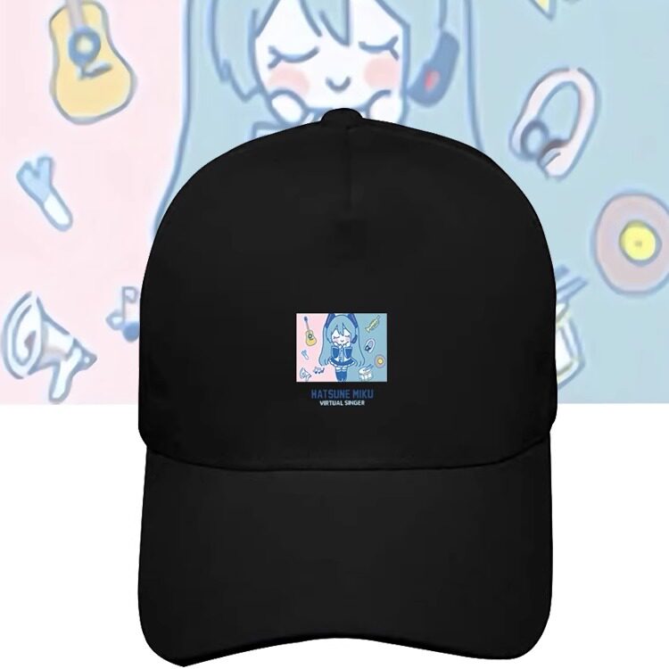 初音未来动漫周边印花棒球帽