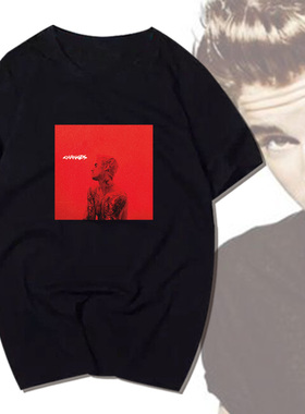 贾斯汀比伯Changes新专辑同款T恤Justin周边应援欧美短袖夏季潮流