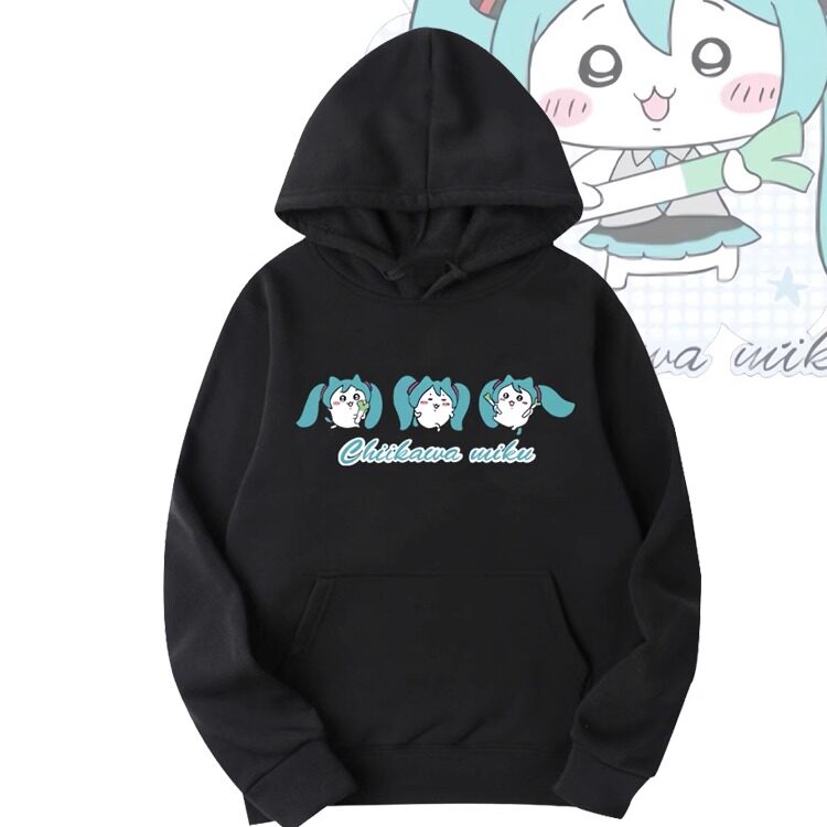 吉伊卡哇联名初音未来连帽卫衣