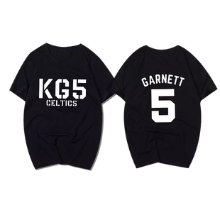 凯尔特人凯文加内特短袖男5号篮球衣服青少年学生运动休闲T恤衫潮