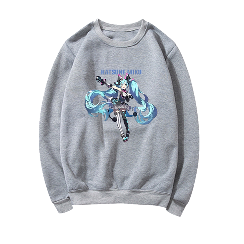 初音未来动漫周边宽松圆领卫衣