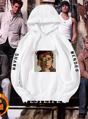 Shawn Mendes专辑肖恩萌德同款连帽卫衣加拿大歌蒙德兹周边加绒