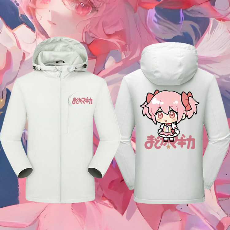 魔法少女小圆鹿目圆晓美焰美树沙耶香巴麻美连帽冲锋衣服保暖外套