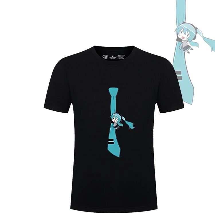 初音未来动漫周边MIKU印花短袖T
