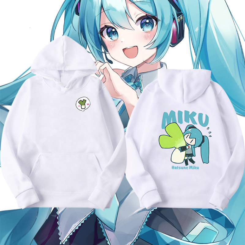 初音MIKU未来周边印花连帽卫衣