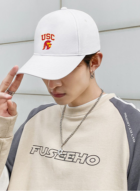 名校南加州大学USC男加利福尼亚大学男女鸭舌棒球帽潮遮阳帽定制