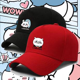 动漫吉伊卡哇小八乌萨奇卡通印花棒球帽男女学生百搭遮阳鸭舌帽潮