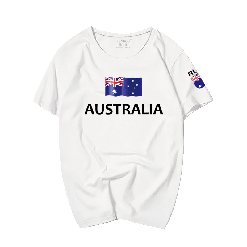 男女体育运动足球衣服澳大利亚短袖t恤澳洲半截袖Australia上衣服