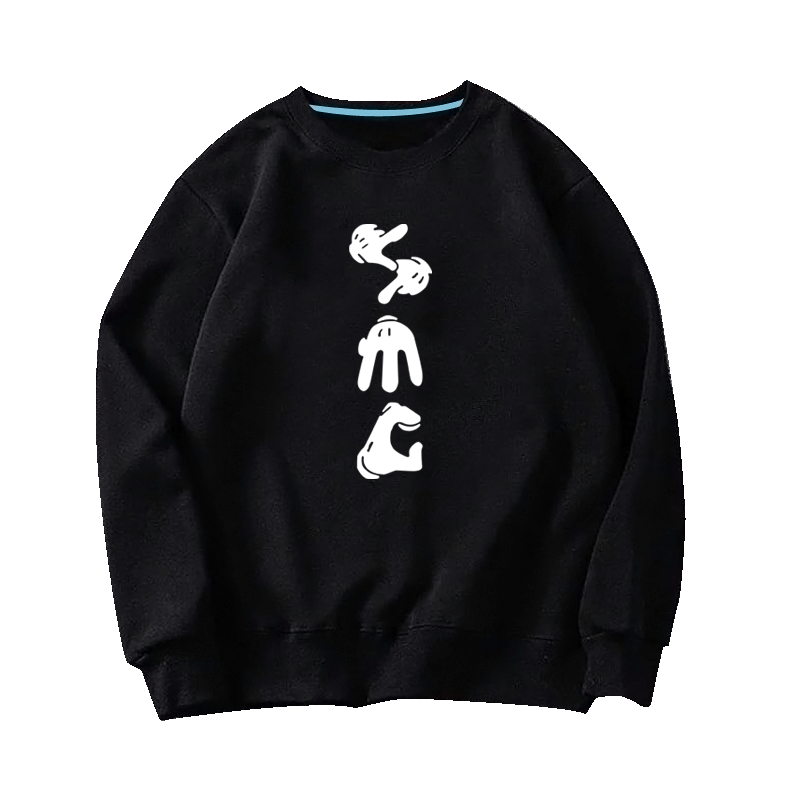 林俊杰JJ同款手势衣服圣所演唱会明星应援周百年圆领套头毛圈卫衣