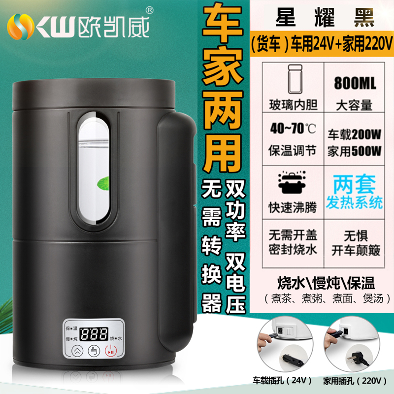车载烧水壶自驾游烧水杯车家两用