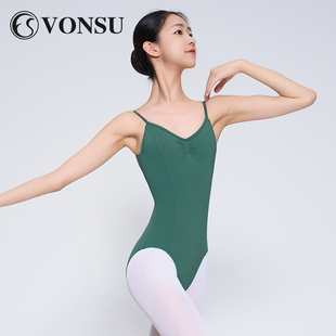 梵舒成人芭蕾舞练功服女新款 艺考舞蹈体操服空中瑜伽吊带形体服