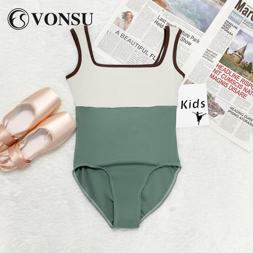 vonsu梵舒儿童芭蕾舞练功服体服
