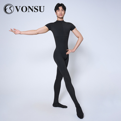 vonsu梵舒男士连袜裤芭蕾连体服