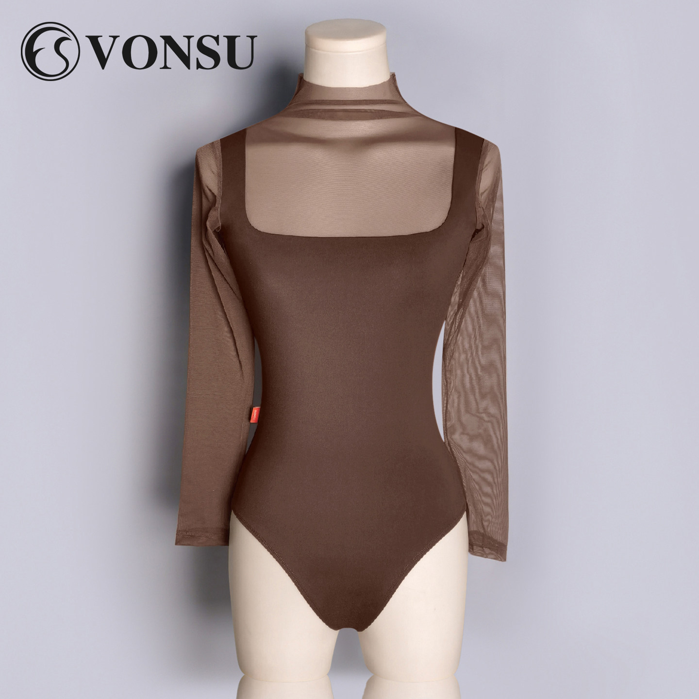 vonsu梵舒芭蕾体服芭蕾舞体操服练功舞蹈服艺术生成人款连体服