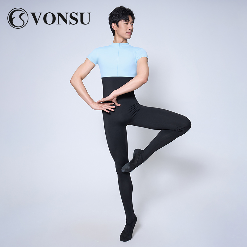 vonsu梵舒男士芭蕾舞连体服形体