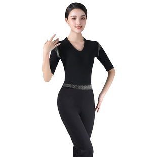 梵舒2025新款形体训练服女优雅礼仪形体服舞蹈演出走秀模特练功服