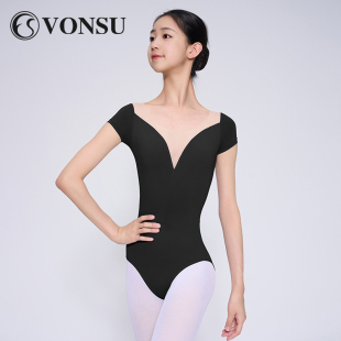 梵舒专业芭蕾舞练功服成人高胯体服舞蹈服连体服修身 服形体服女