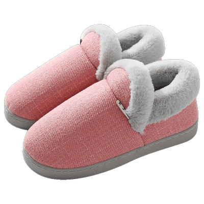 柯嘉怡高包跟保暖简约棉鞋