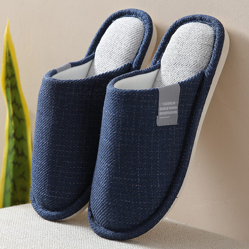 防滑透气布拖鞋春秋季