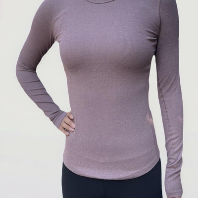 Hold Tight 女士紧身剪裁长袖 T 恤 *闪光丨lululemon丨LW3IA4S