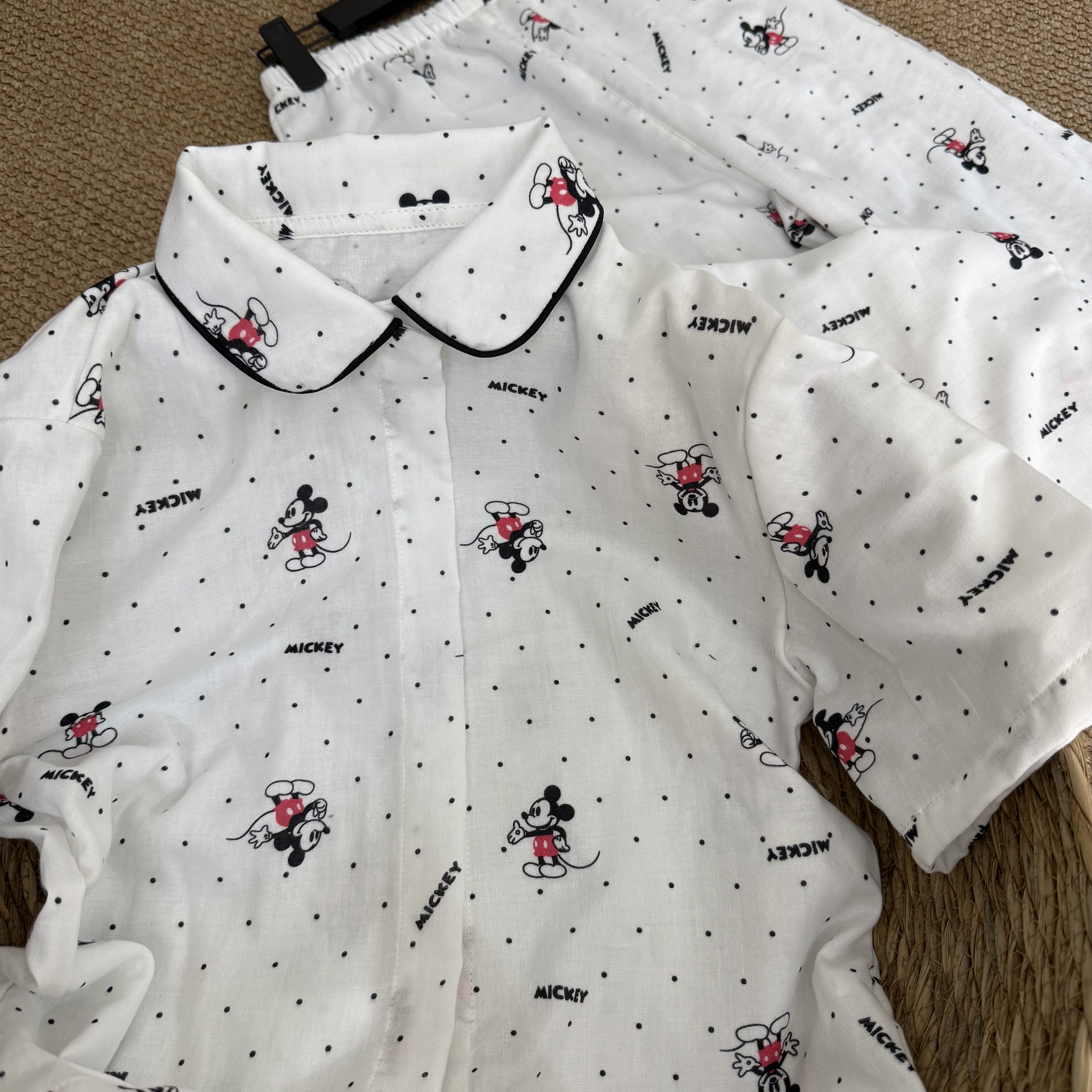 儿童睡衣夏季A类纯棉男女童双层纱布舒适透气卡通空调家居服套装