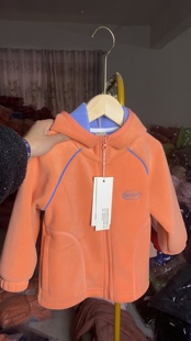 童装 女童卫衣双面奥粒连帽内胆外套儿童保暖 奥粒绒外套秋冬新款