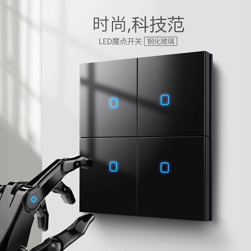 赛尔玛86型墙壁暗装钢化玻璃面板