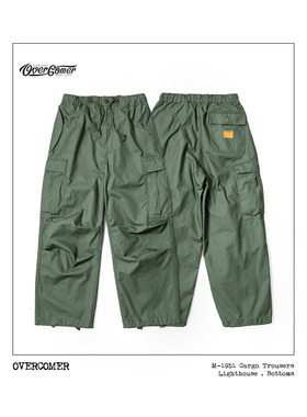 REMOCREVO M-1951 Cargo Trousers复古多褶大贴袋 高腰阔腿军风裤