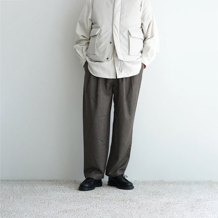 Still by Hand 经典Timeless风格羊毛锥形裤易打理百搭主力下装