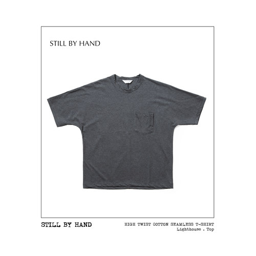 STILL BY HAND 高捻棉短袖 日系极简落肩T恤 透气松弛感夏季百搭