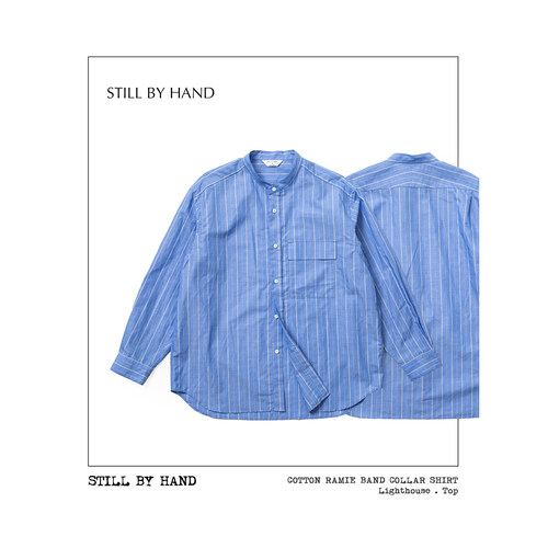 长期主义极简风 STILL BY HAND日本西胁棉麻衬衫透气宽松休闲长袖