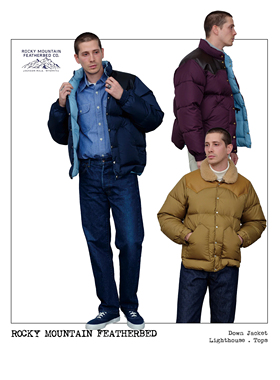 Rocky Mountain专注羽绒服鼎级经典拼皮羽绒服舒适保暖白鸭绒夹克