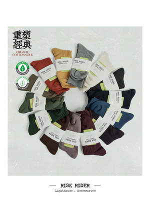 RiskRider土耳其有机棉 双针运动袜干爽透气舒适贴合四季宜穿袜子