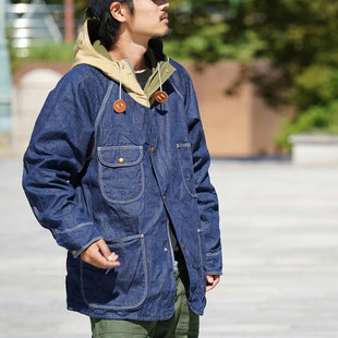 orSlow 超人气山系复古工装60/40连帽外套 经典五袋款丹宁夹克