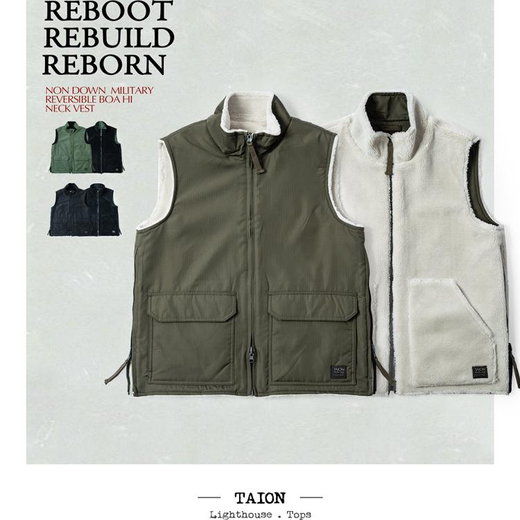 TAION 压倒性性价比 反正都精彩双面穿保暖马甲 内搭外穿提炼层次