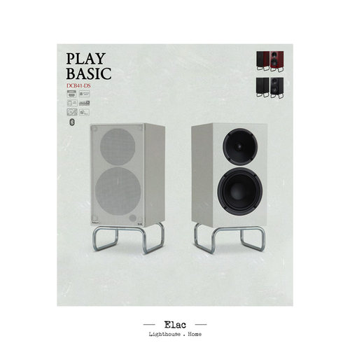 国行现货 德国意力 ELAC ADSUM 联名限定 HIFI有源桌面蓝牙音箱